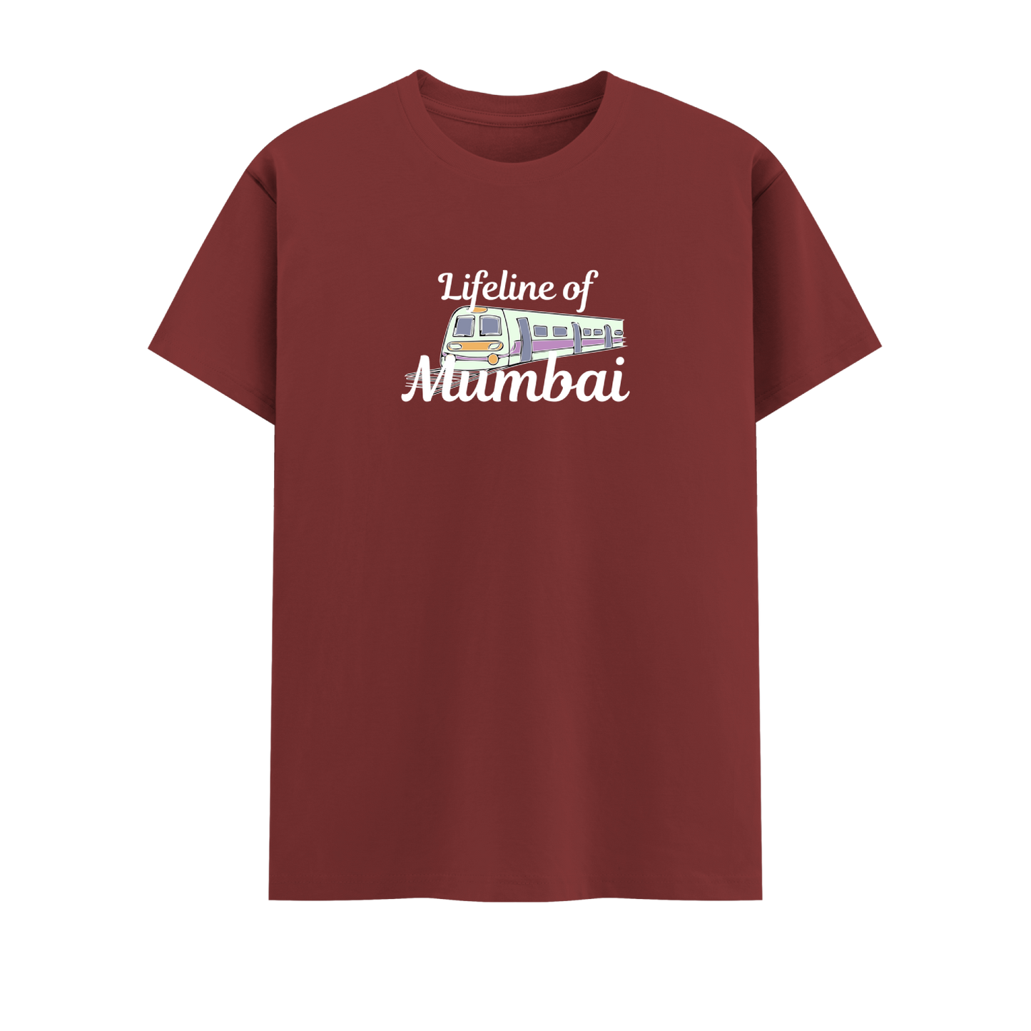 Local Train Short Sleeve Crew Neck Cotton Tshirt
