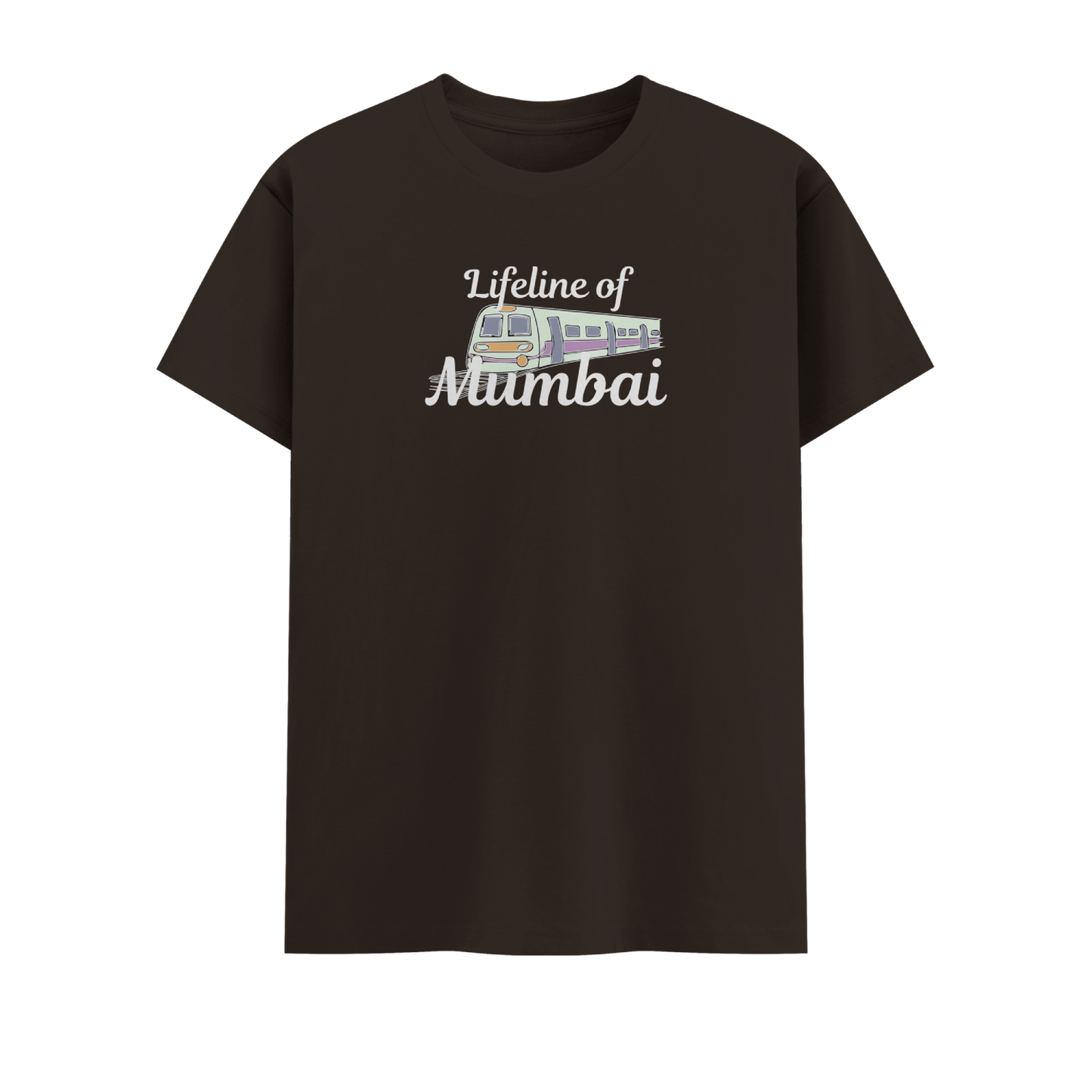 Local Train Short Sleeve Crew Neck Cotton Tshirt