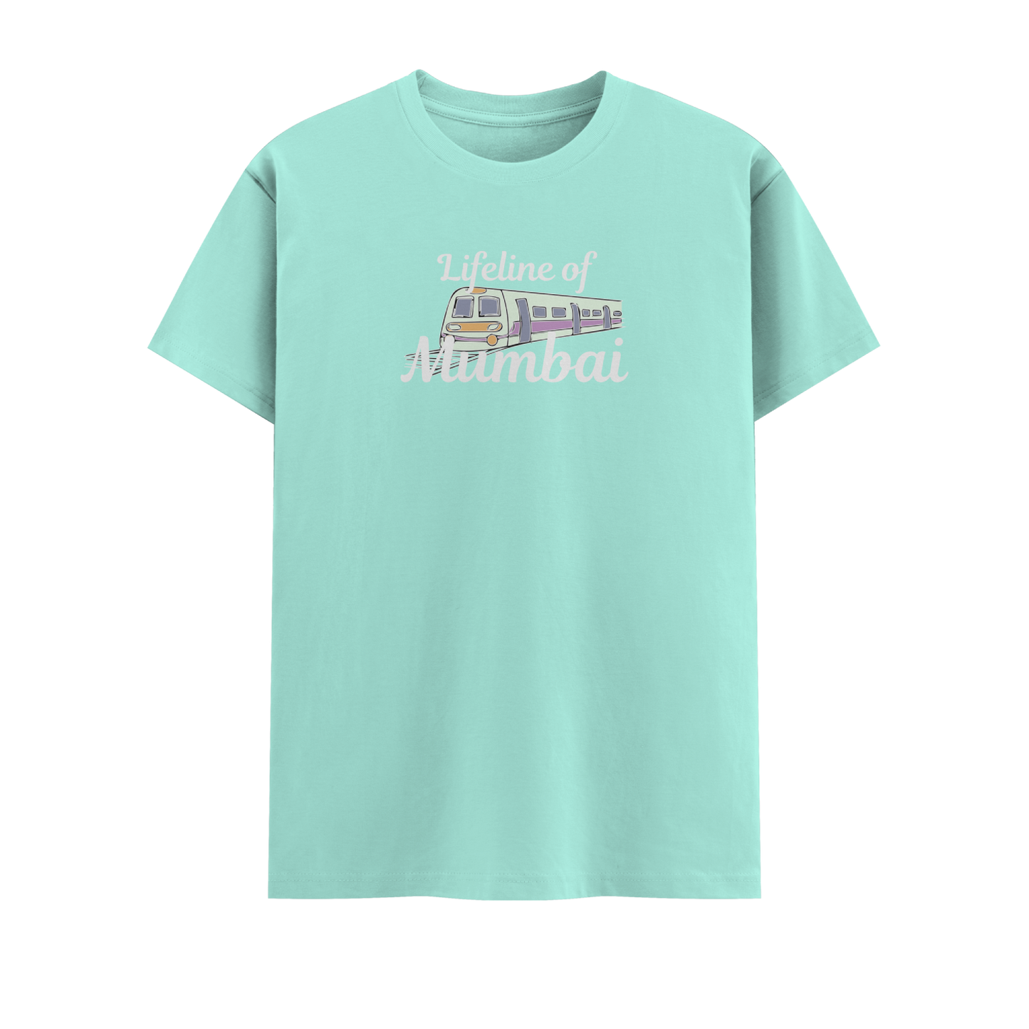 Local Train Short Sleeve Crew Neck Cotton Tshirt
