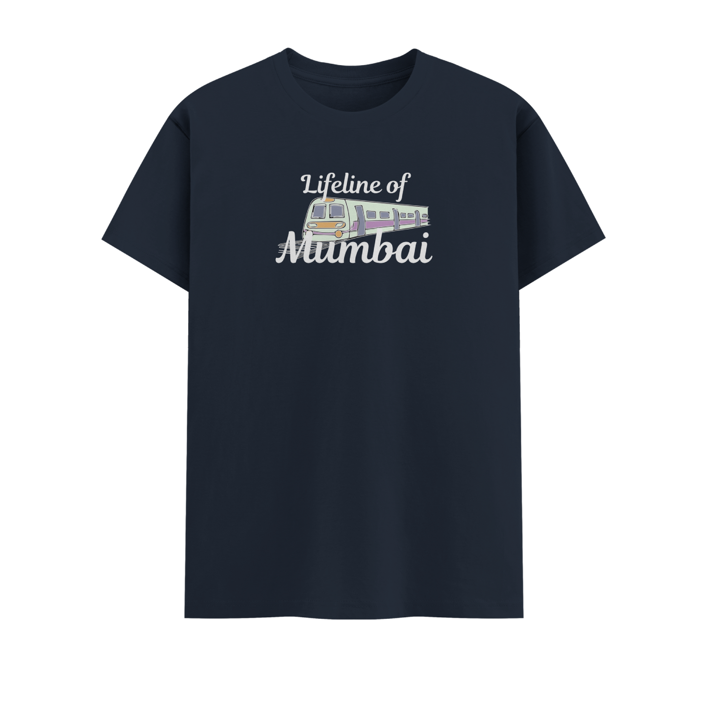 Local Train Short Sleeve Crew Neck Cotton Tshirt
