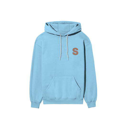 Solid Hooded Cotton Sweatshirt