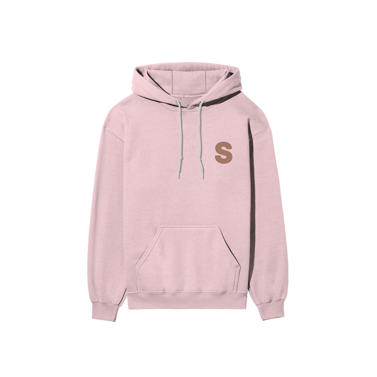 Solid Hooded Cotton Sweatshirt