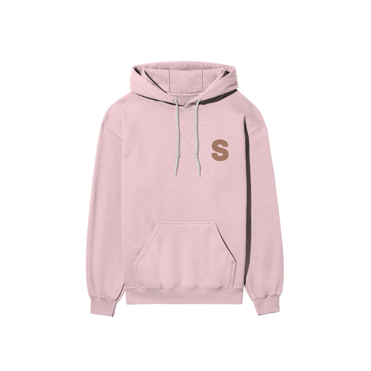 Solid Hooded Cotton Sweatshirt