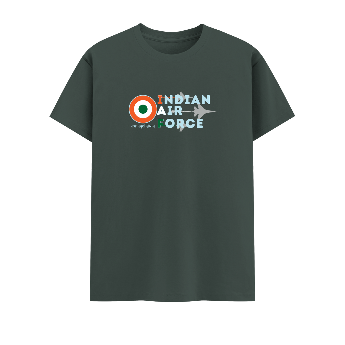 IAF Short Sleeve Crew Neck Cotton Tshirt
