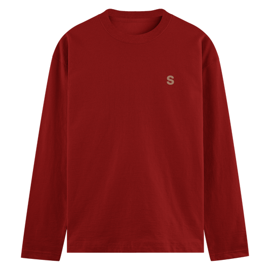 Men Full Sleeve Solid Crew Neck Cotton T-shirt