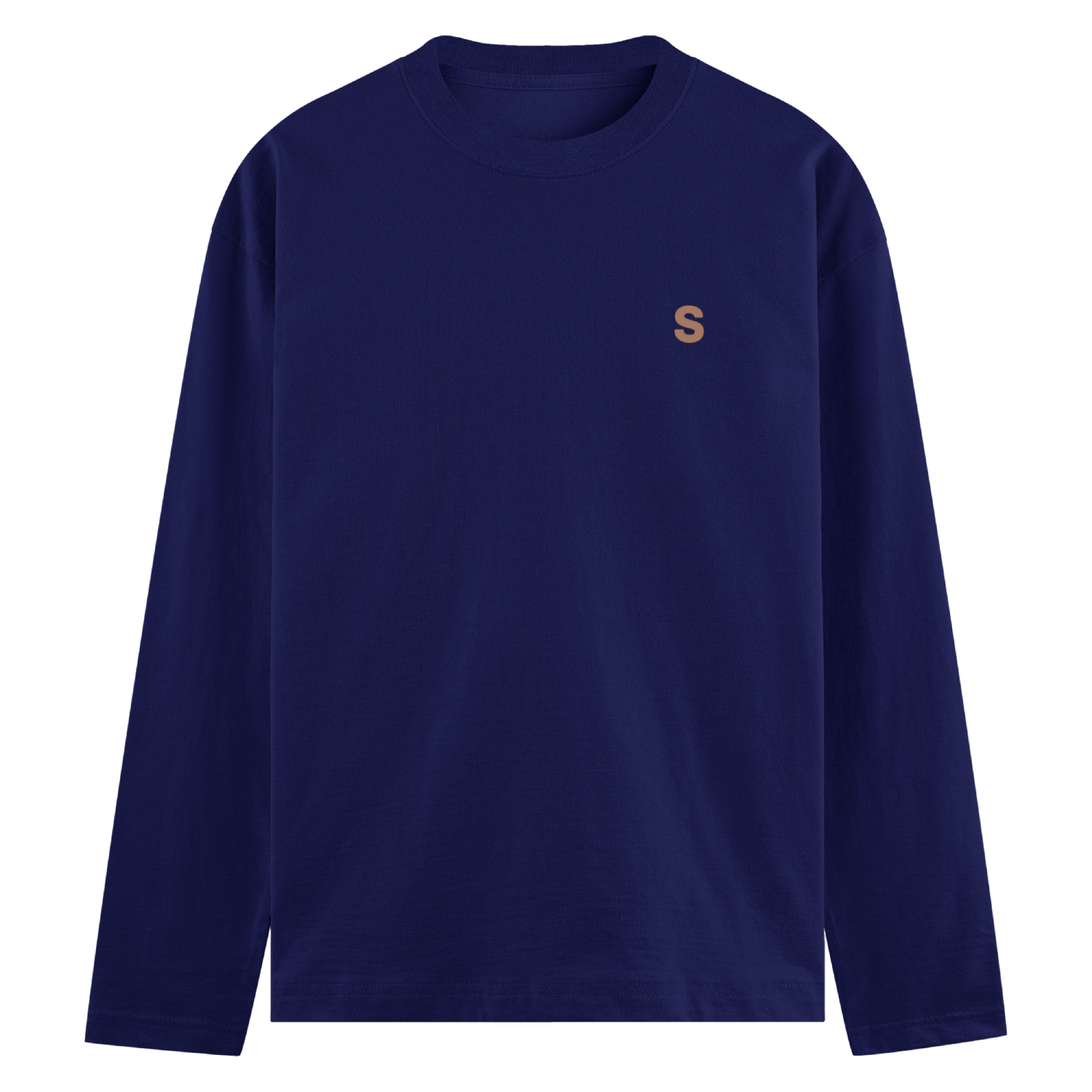 Men Full Sleeve Solid Crew Neck Cotton T-shirt