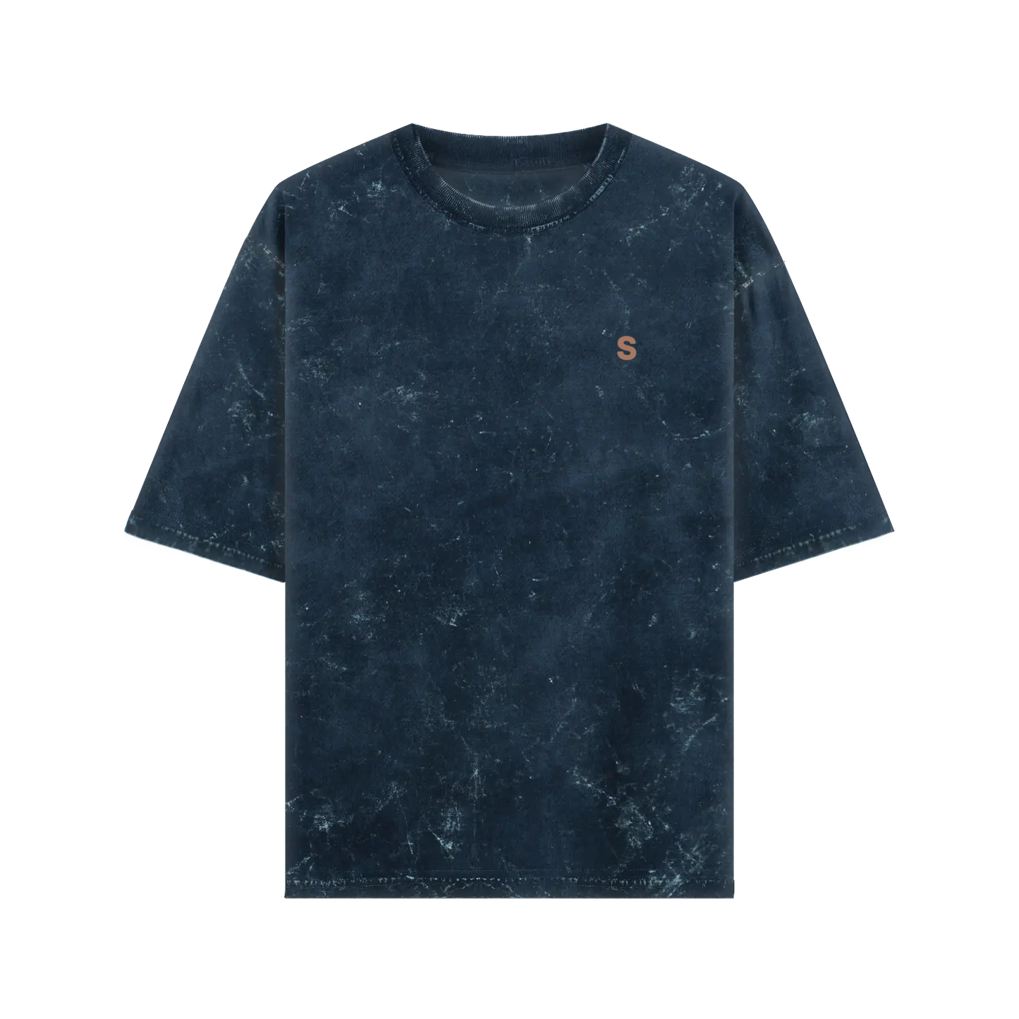 Oversized Acid wash Crew Neck Cotton Tshirt