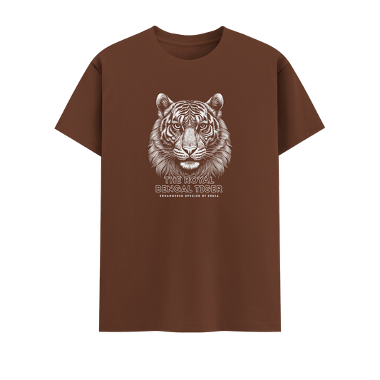 Bengal Tiger Short Sleeve Crew neck Cotton Tshirt