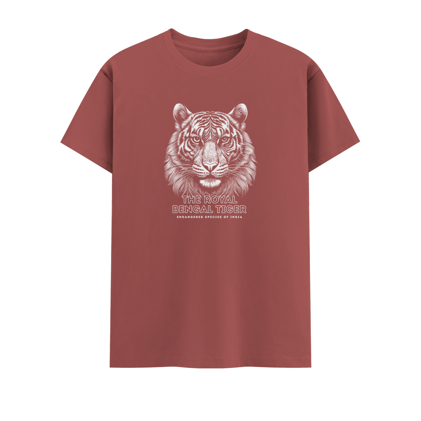Bengal Tiger Short Sleeve Crew neck Cotton Tshirt
