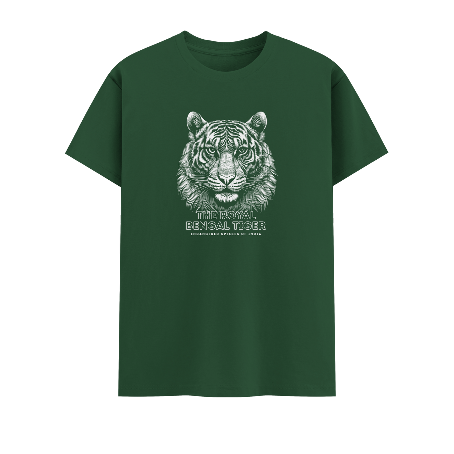 Bengal Tiger Short Sleeve Crew neck Cotton Tshirt