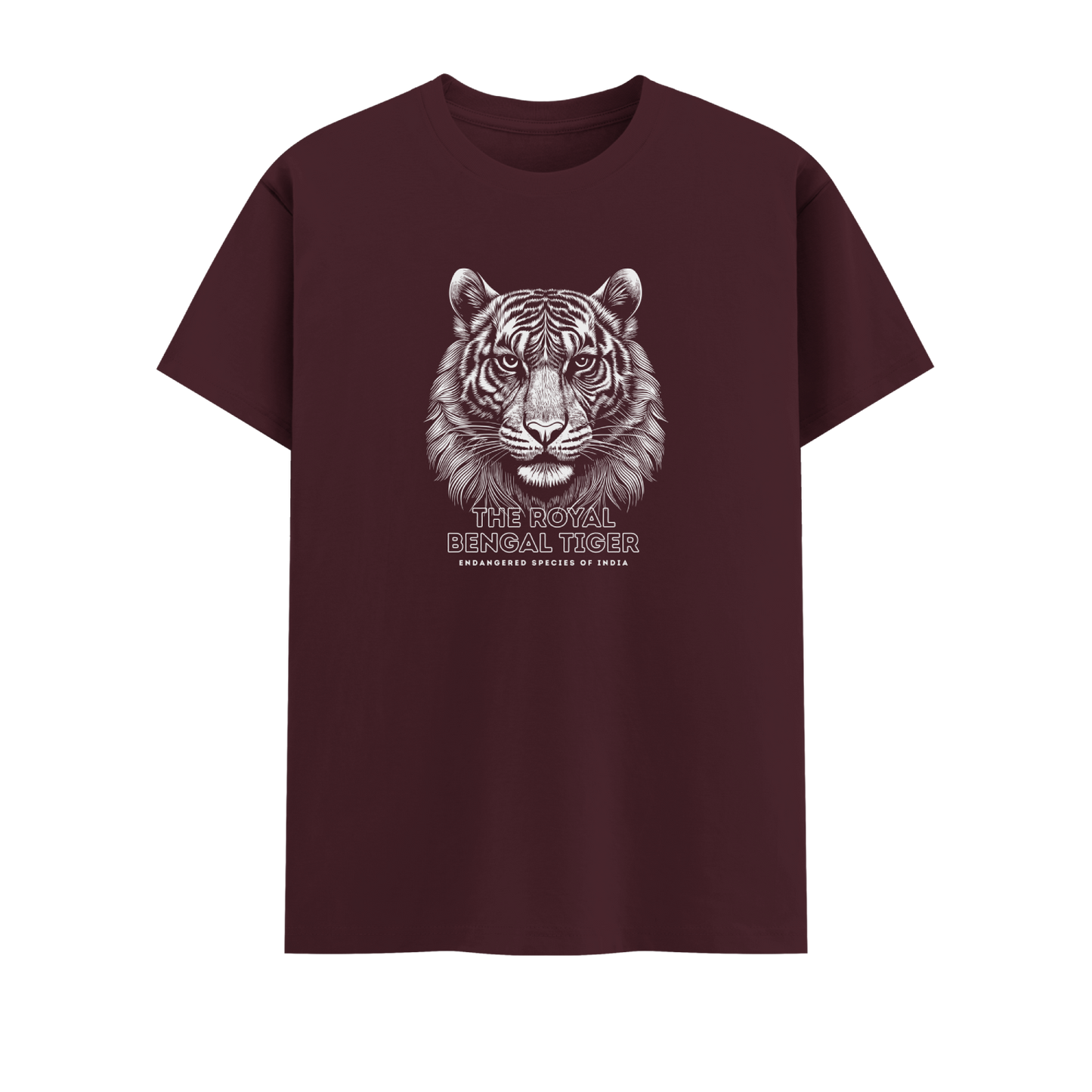 Bengal Tiger Short Sleeve Crew neck Cotton Tshirt