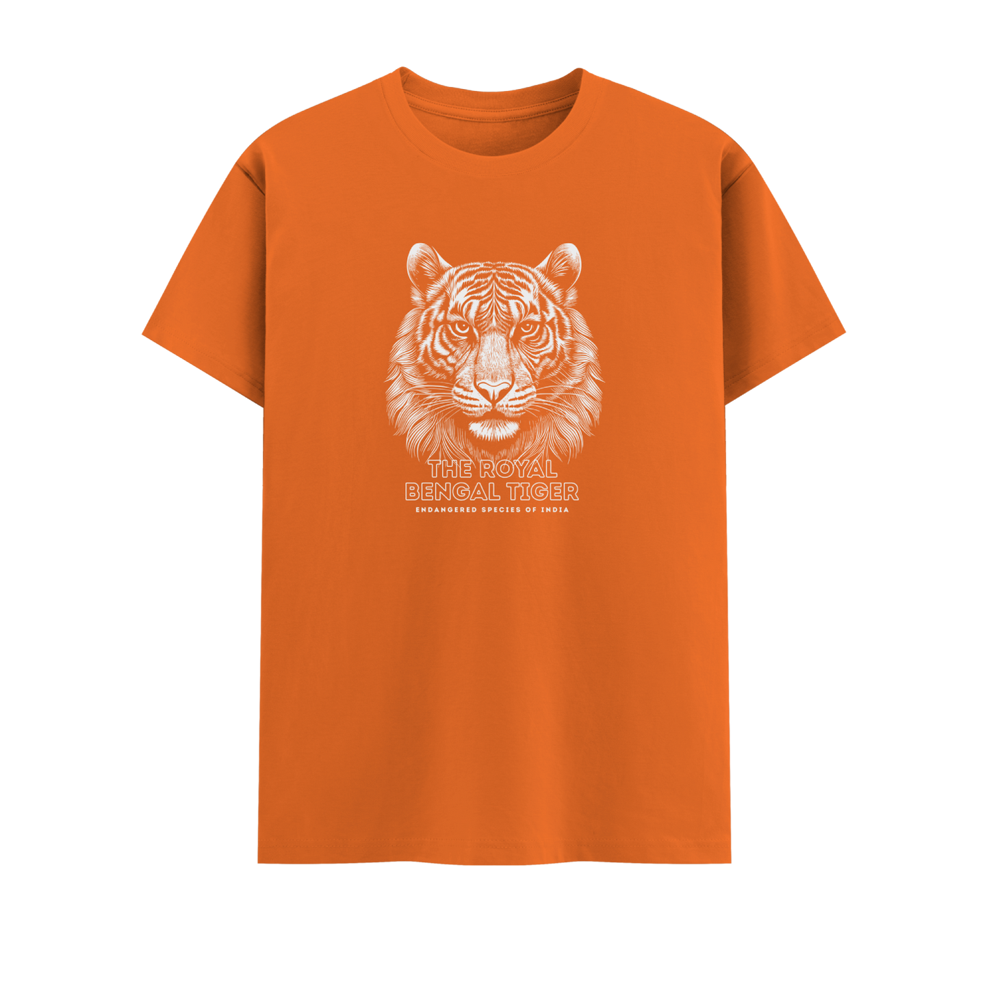 Bengal Tiger Short Sleeve Crew neck Cotton Tshirt